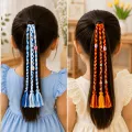Handmade Braided Tassel Hair Tie for Girls | Colorful Ponytail Hair Accessory