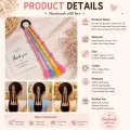 Handmade Braided Tassel Hair Tie for Girls | Colorful Ponytail Hair Accessory