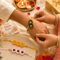 Handmade Crochet Designer Rakhi Set of 3 | Floral Raksha Bandhan Rakhi Gift | 20cm