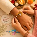 Handmade Crochet Teddy Bear Rakhi Set of 2 | Cute Handmade Raksha Bandhan Rakhi | 20cm