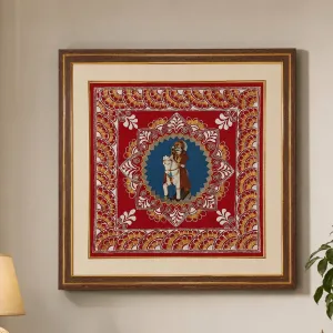 Handmade Aipan Golu Devta Wall Art Frame | Pahadi Art | PahadiKala