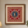 Handmade Aipan Golu Devta Wall Art Frame | Pahadi Art