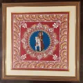 Handmade Aipan Golu Devta Wall Art Frame | Pahadi Art