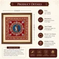 Handmade Aipan Golu Devta Wall Art Frame | Pahadi Art