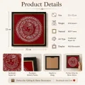 Handmade Aipan Art Ganesha Wall Frame | Traditional Uttarakhand Art