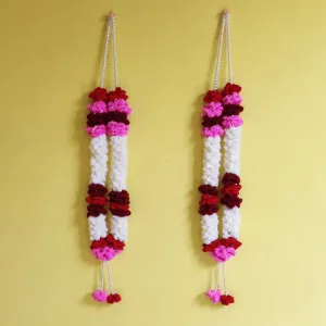 Handmade Woolen Jaymaala Set of 2 | 34 Inch Wedding Garland | PahadiKala
