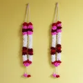 Handmade Woolen Jaymaala Set of 2 | 34 Inch Wedding Garland