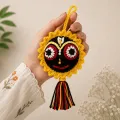 Handmade Crochet Jagannath Ji Bag Charm – 5 Inch