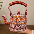 Hand-Painted Aipan Art Decorative Kettle | PahadiKala