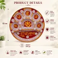 Handmade Aipan Shubh Labh Decorative Plate with Ganesh – 32 cm