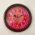 Handcrafted Red Designer Wall Clock