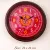 Handcrafted Red Designer Wall Clock