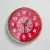 Red White Aipan Art Wall Clock 23x23 cm 375g