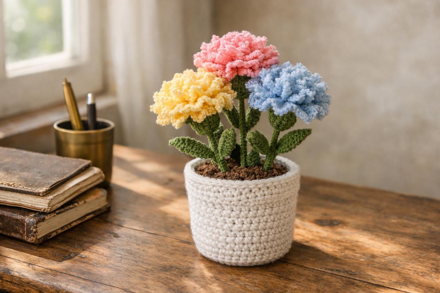 Handmade Crochet Flowers That Never Wilt