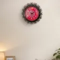 19x19 cm Aipan Wall Clock | Black Sun Frame