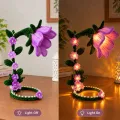 Handmade Pipe Cleaner Flower Fairy Lamp – 28 cm