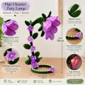 Handmade Pipe Cleaner Flower Fairy Lamp – 28 cm