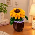 Handmade Sunflower Pot 12 cm | Pipe Cleaner Flower Décor