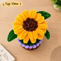 Handmade Sunflower Pot 12 cm | Pipe Cleaner Flower Décor
