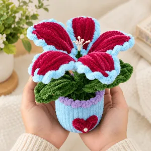 Handmade Pipe Cleaner Flower Pot 13 cm | Pahadikala | PahadiKala