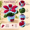 Handmade Pipe Cleaner Flower Pot 13 cm | Pahadikala