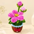 Handmade Pink Pipe Cleaner Flower Pot 14 cm | Pahadikala