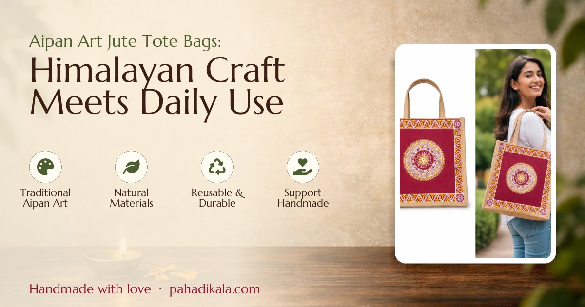 Aipan Art Jute Tote Bags: Himalayan Craft Meets Daily Use