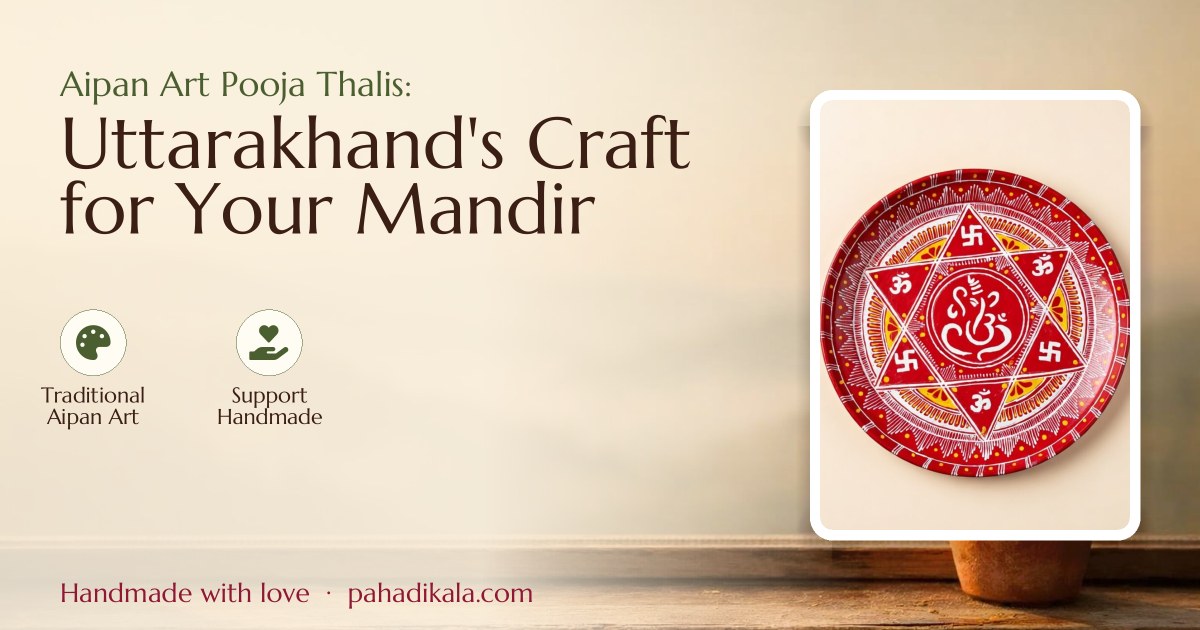 Aipan Art Pooja Thalis: Uttarakhand's Craft for Your Mandir