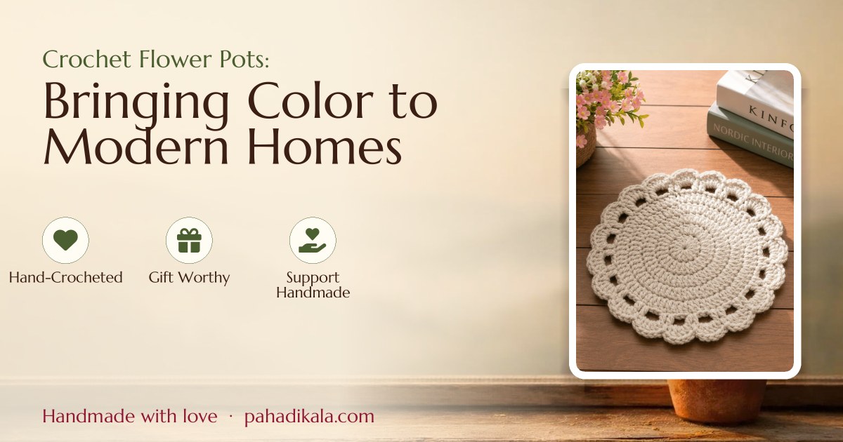 Crochet Flower Pots: Bringing Color to Modern Homes