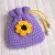 Handmade Crochet Mini Travel Pouch for Jewellery & Coins