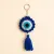 Evil Eye Crochet Keychain & Car Hanging Handmade | 15cm x 5cm | Stylish Protection Charm