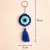Evil Eye Crochet Keychain & Car Hanging Handmade | 15cm x 5cm | Stylish Protection Charm