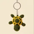 Handmade Crochet Turtle Keychain | Cute Mini Keyring (6cm x 4cm)