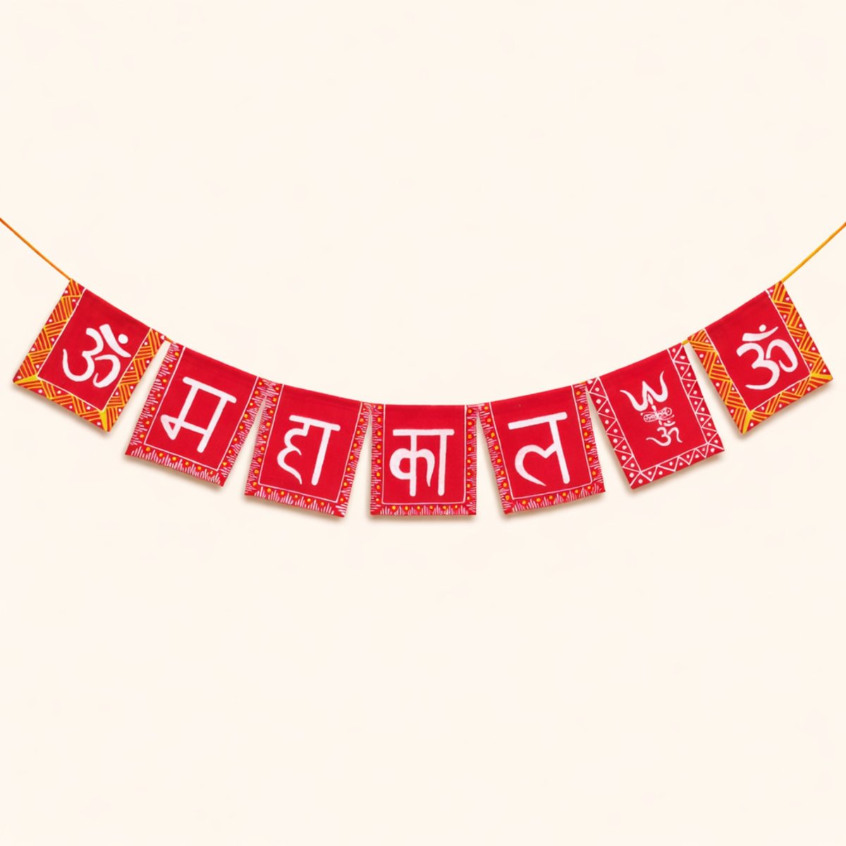 Mahakal Banner for Door & Bike Decoration | Length 10cm Width 100cm | PahadiKala