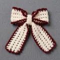 Handmade Crochet Bow Hairband | Cute & Stylish Hair Accessory (14cm x 6cm)