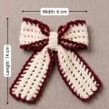 Handmade Crochet Bow Hairband | Cute & Stylish Hair Accessory (14cm x 6cm)
