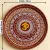 Handpainted Om Mandala Pooja Thali | Decorative Spiritual Plate (26cm x 26cm)
