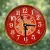 Handcrafted Aipan Kala Wall Clock 35cm | Traditional Uttarakhand Design Decor