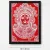 Hand-Painted Goddess Wall Art Frame 30x40 cm | Red White Folk Painting