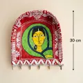 Suppa Aipan Art Wall Hanging (30 cm) with Kodi Tassels | Handmade Decor