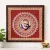 Aipan Art Neem Karoli Baba Frame | Handmade Wall Decor 18x18 Inch