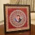 Aipan Art Neem Karoli Baba Frame | Handmade Wall Decor 18x18 Inch