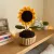 Handmade Crochet Sunflower Pot (8×17 cm) | Mini Home Decor & Gift Item