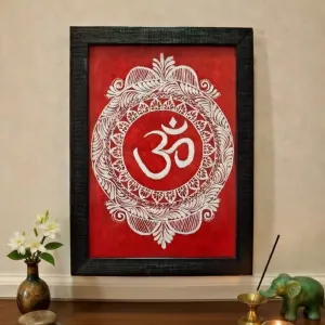 Pahadi Aipan Art Frame 36×25 cm | Traditional Decor | PahadiKala