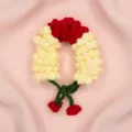 Handmade Crochet Floral Gajra Hair Bun Accessory (25 cm) for Women