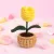 Handmade Crochet Tulip Flower Pot 12cm Cute Decor
