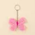 Pink Crochet Butterfly Keychain | 8cm Cute Handmade Keyring