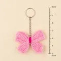 Pink Crochet Butterfly Keychain | 8cm Cute Handmade Keyring