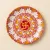 Traditional Handcrafted Red Swastik Decorative Plate - 20 cm | Buy Online