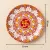 Traditional Handcrafted Red Swastik Decorative Plate - 20 cm | Buy Online